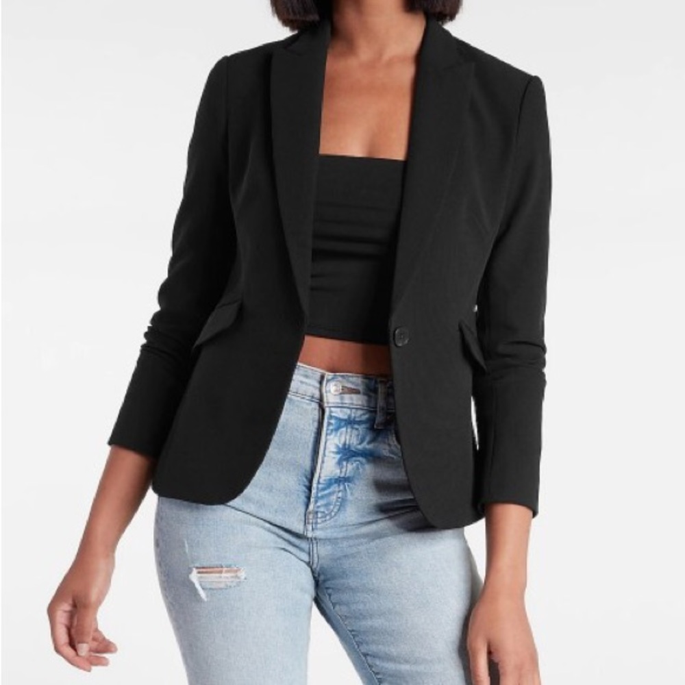 Express Editor Peak Lapel Blazer